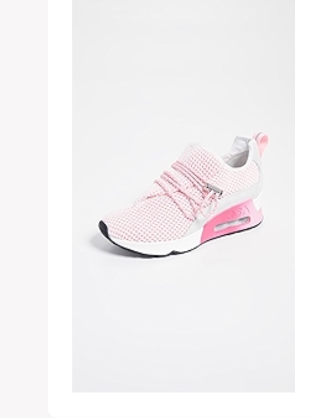 Ash Lenny Trainer Pink and White Mesh Sneakers